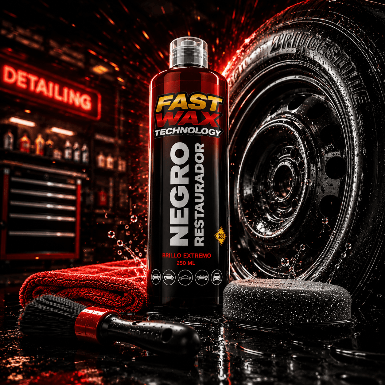 Negro Restaurador — Brillo Extremo 250ml